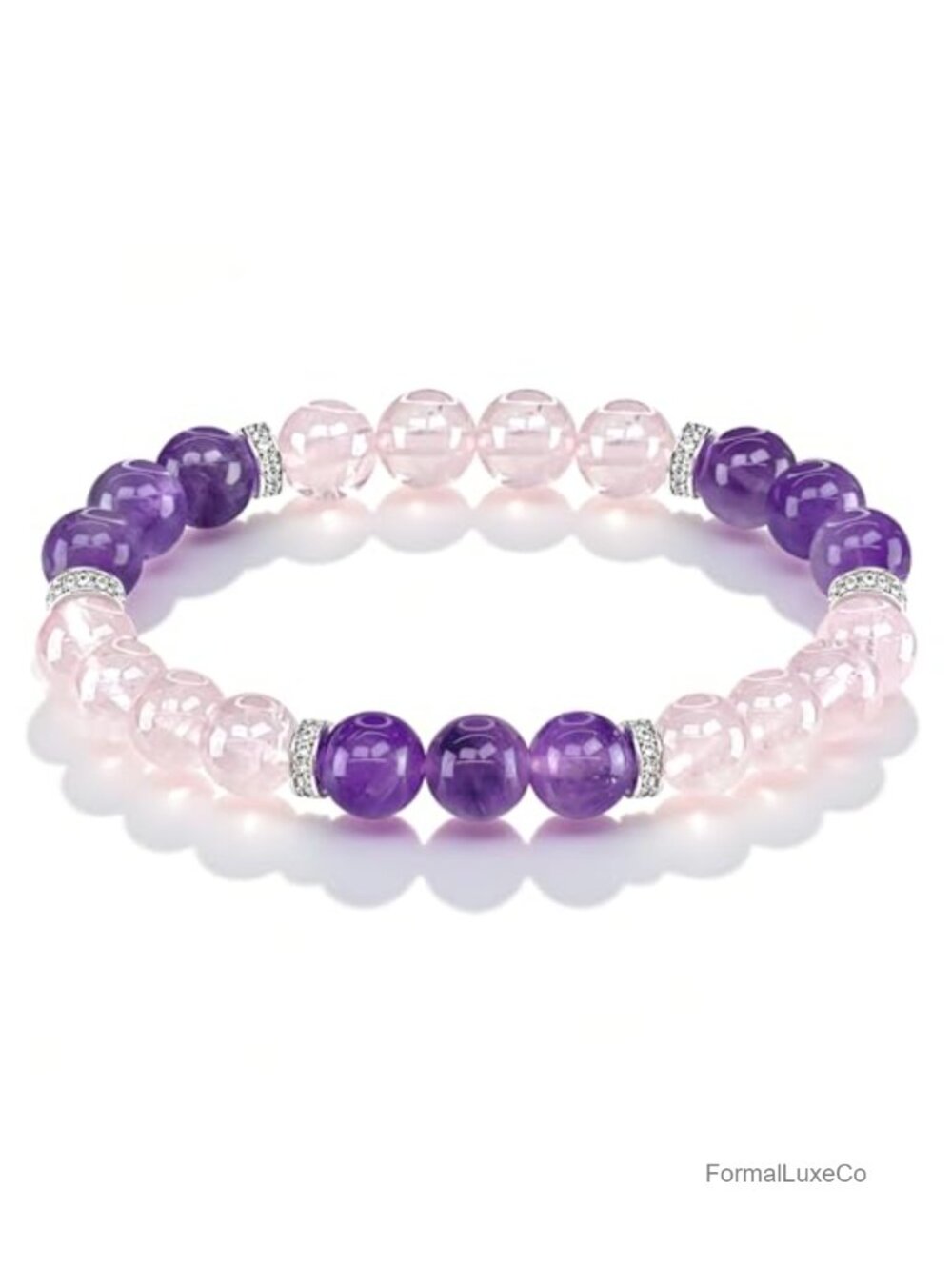 8mm Natural Gemstone Beaded Bracelet, Crystal Healing Jewelry, Good Luck Gift